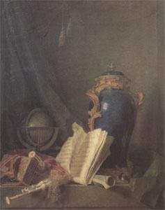 Henri-Horace Roland de La Porte Still Life with a Vase of Lapis a Globe and Bagpipes (san 05) China oil painting art